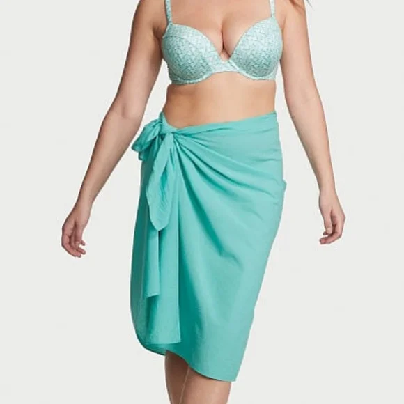 Victoria's Secret Sea Glass Green Long Sarong Coverup (one size) - Picture 1 of 1